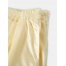 Mens Solid Color Soft Silk Breathable Loose Lightweight Home Elastic Mid Waist Boxers
